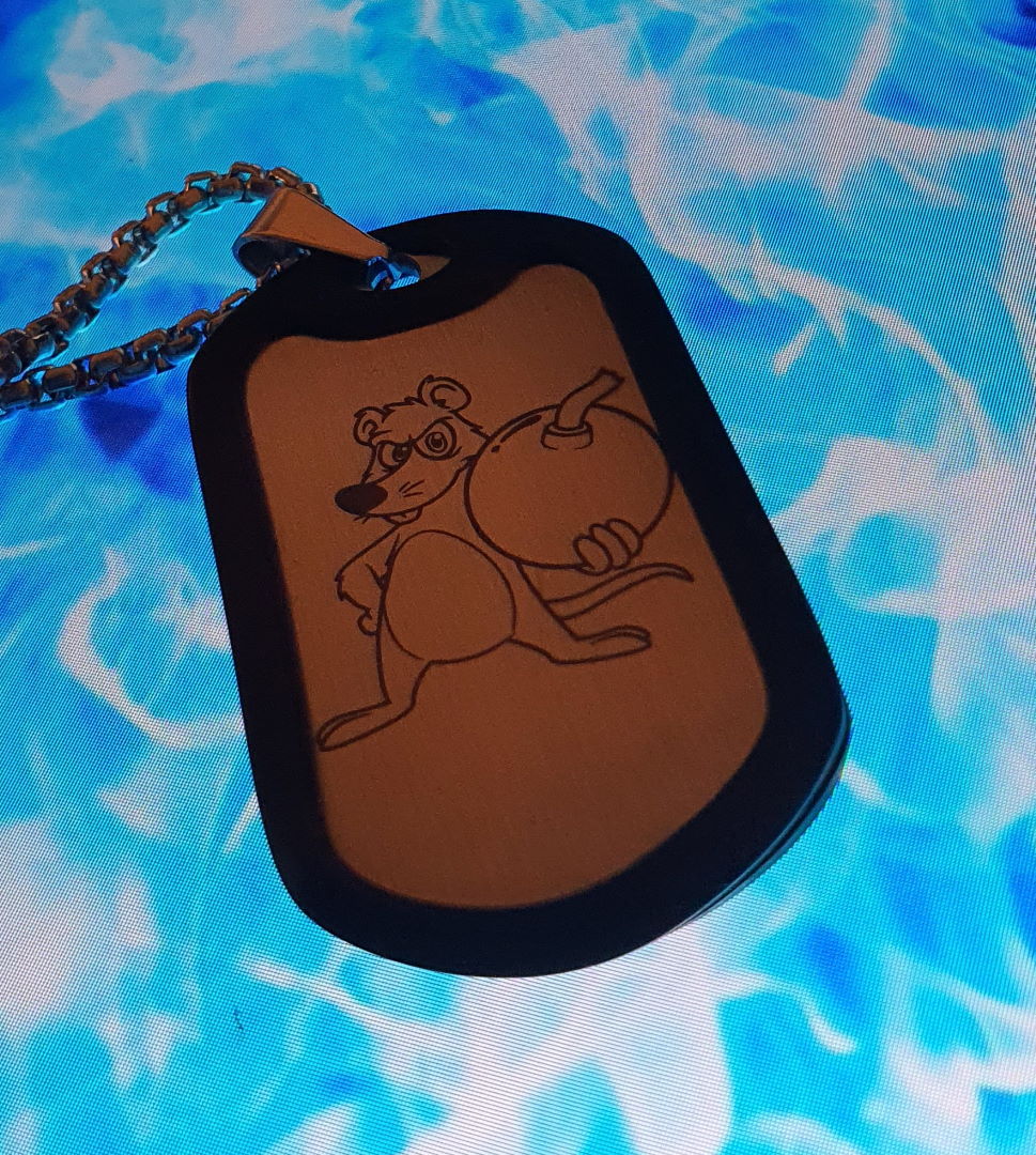 BombRats DogTag w. Silencer