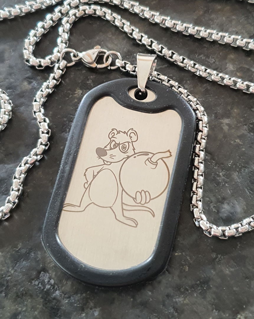 BombRats DogTag w. Silencer