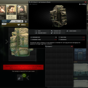 Backpack Assault 2 - Rucksack im Game Escape From Tarkov